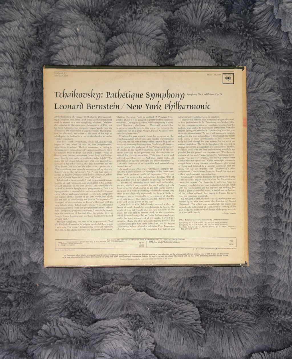 Tchaikovsky: Pathétique Symphony – Leonard Bernstein / New York Philharmonic