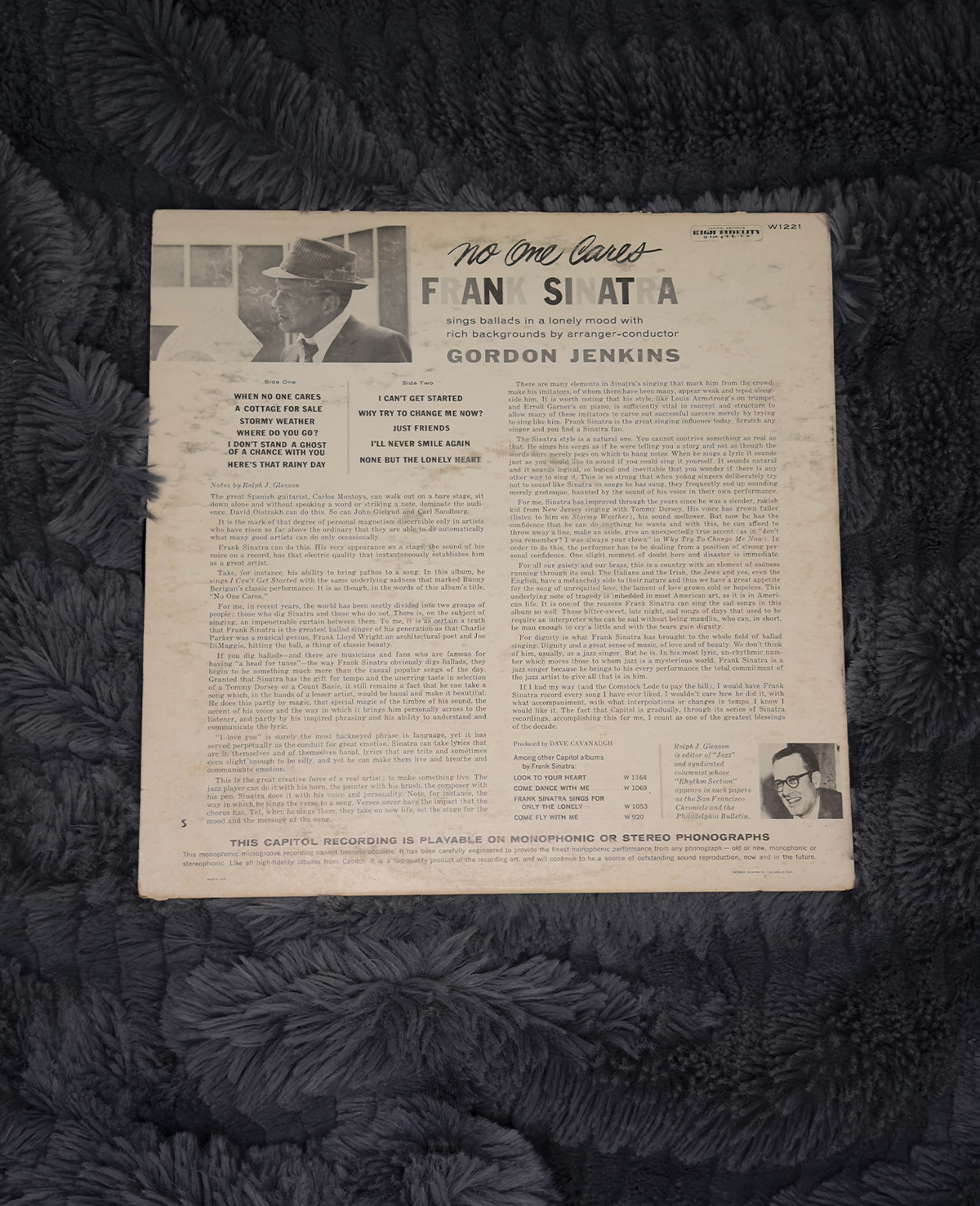 Frank Sinatra – No One Cares