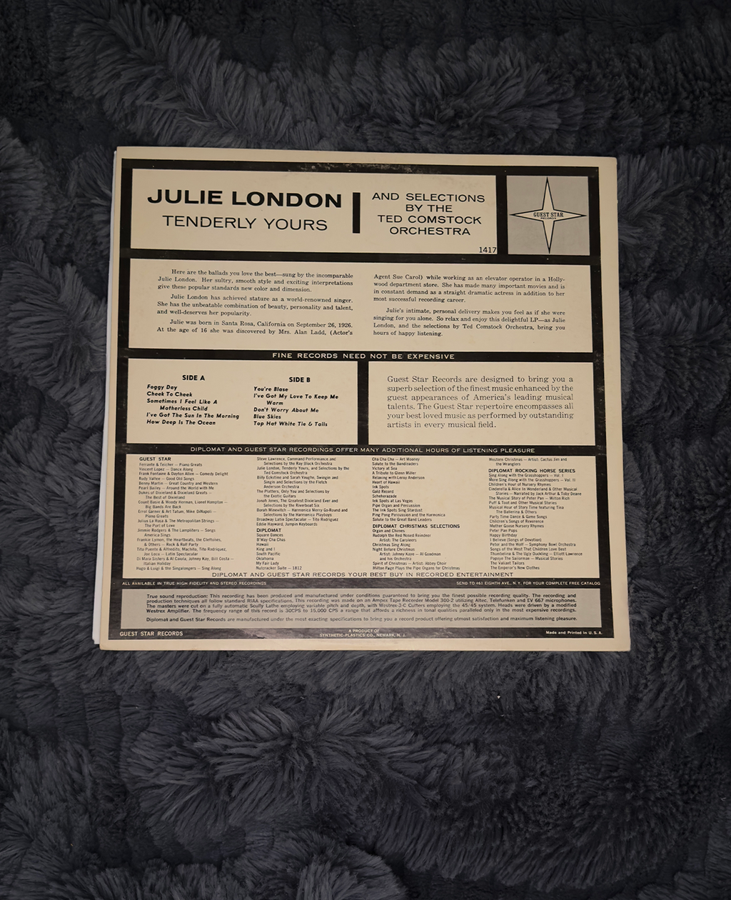 Julie London – Tenderly Yours