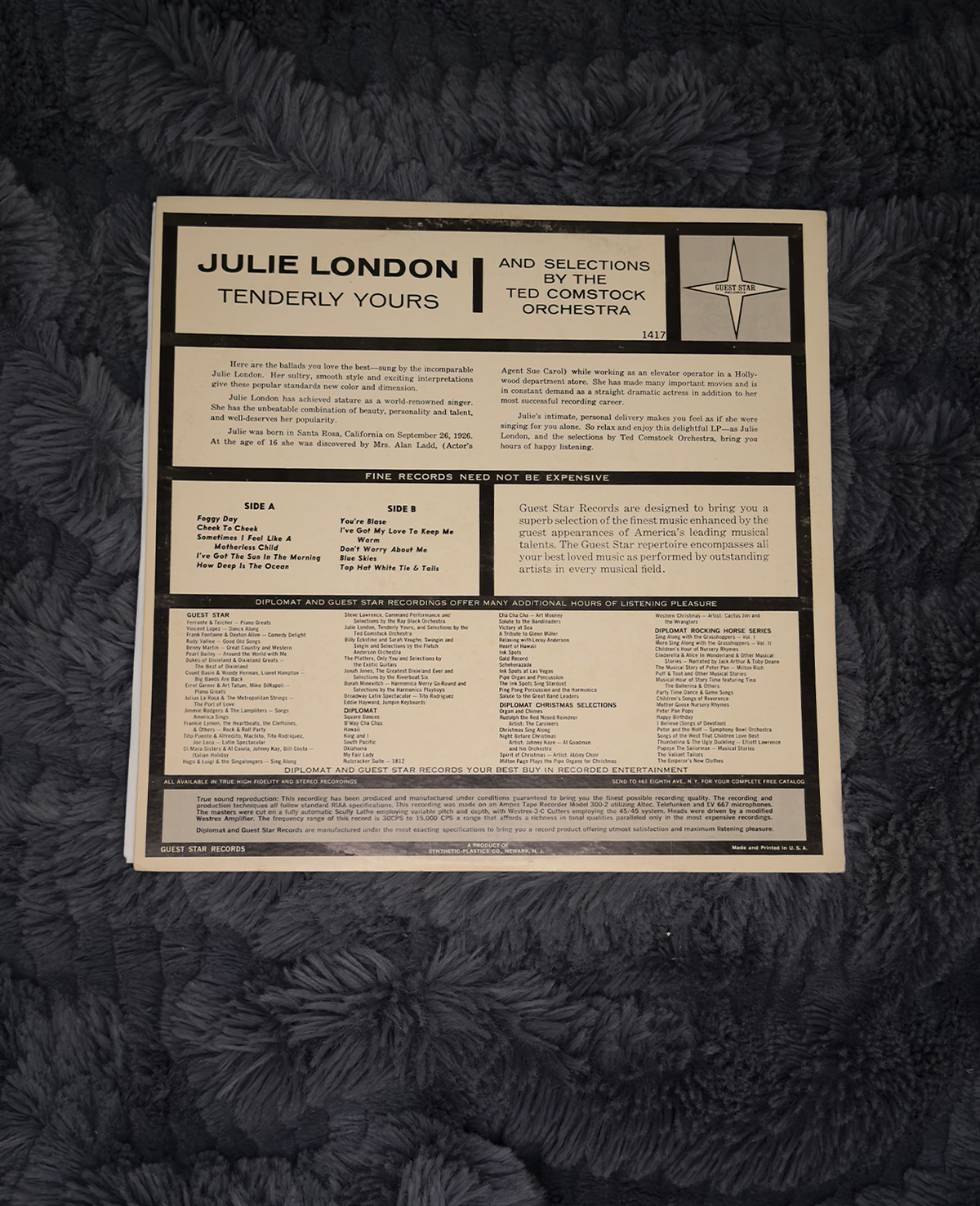Julie London – Tenderly Yours