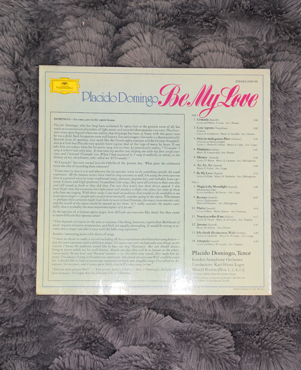 Be My Love – Plácido Domingo