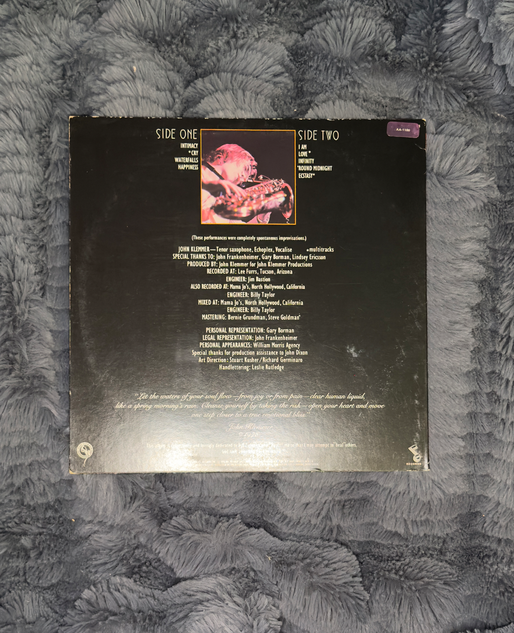 John Klemmer – Cry