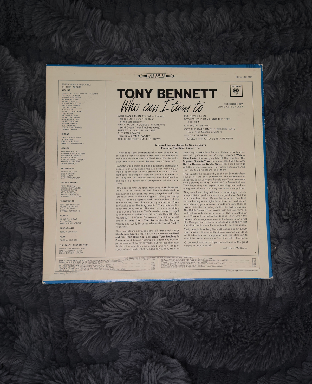 Tony Bennett – Who Can I Turn To