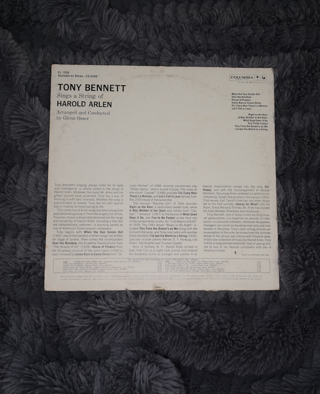 Tony Bennett – Sings a String of Harold Arlen