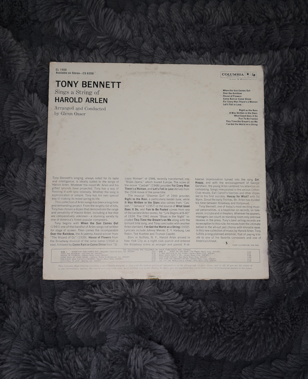 Tony Bennett – Sings a String of Harold Arlen