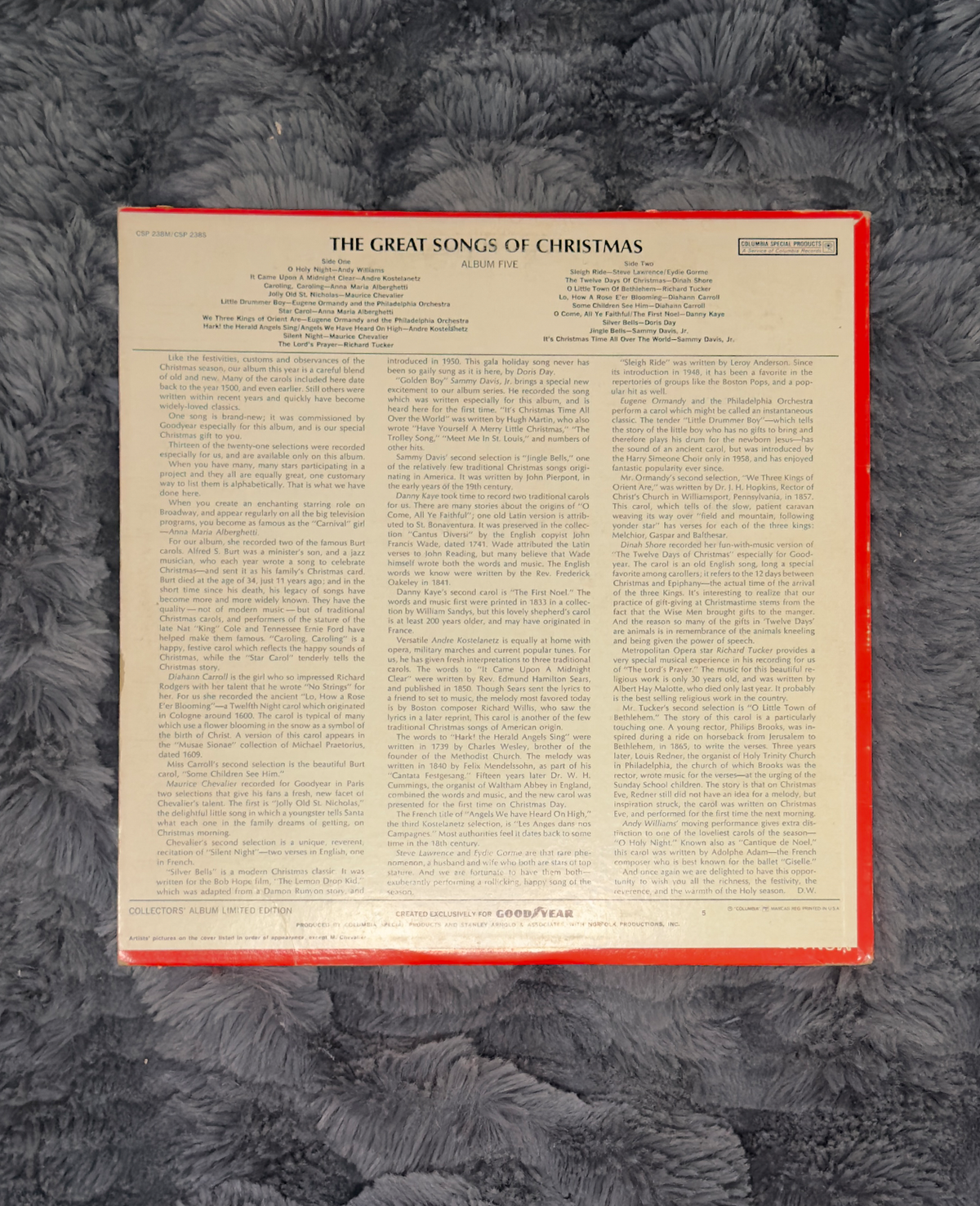 The Great Songs of Christmas, Album Five